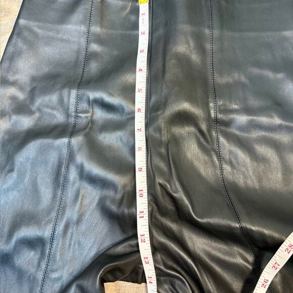 Ann Taylor Classic Black Faux Leather Leggings - Picture 5 of 6